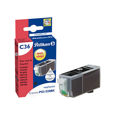 Pelikan Tinte Canon C36 PGI520 bk schwarz kompatibel