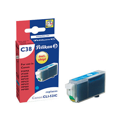 Pelikan Tinte Canon C38 CLI521 cy cyan kompatibel