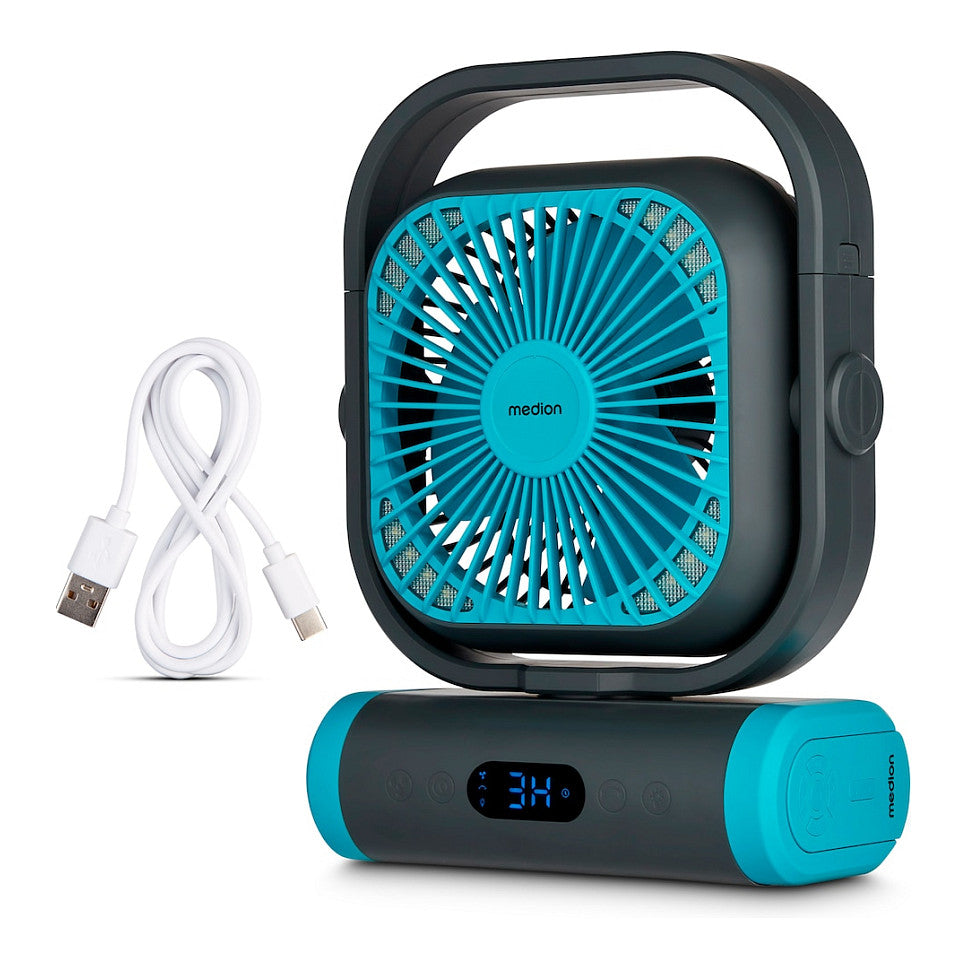 Medion LIFE Camping Ventilator E10 TF (MD 12065) (grau/blau)
