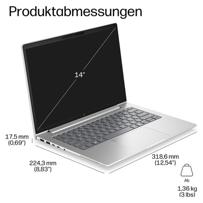 HP EliteBook 6 G2i Core7 350/32GB/1TBSSD/W11 Pro LTE 5G 2J Gar (DE )