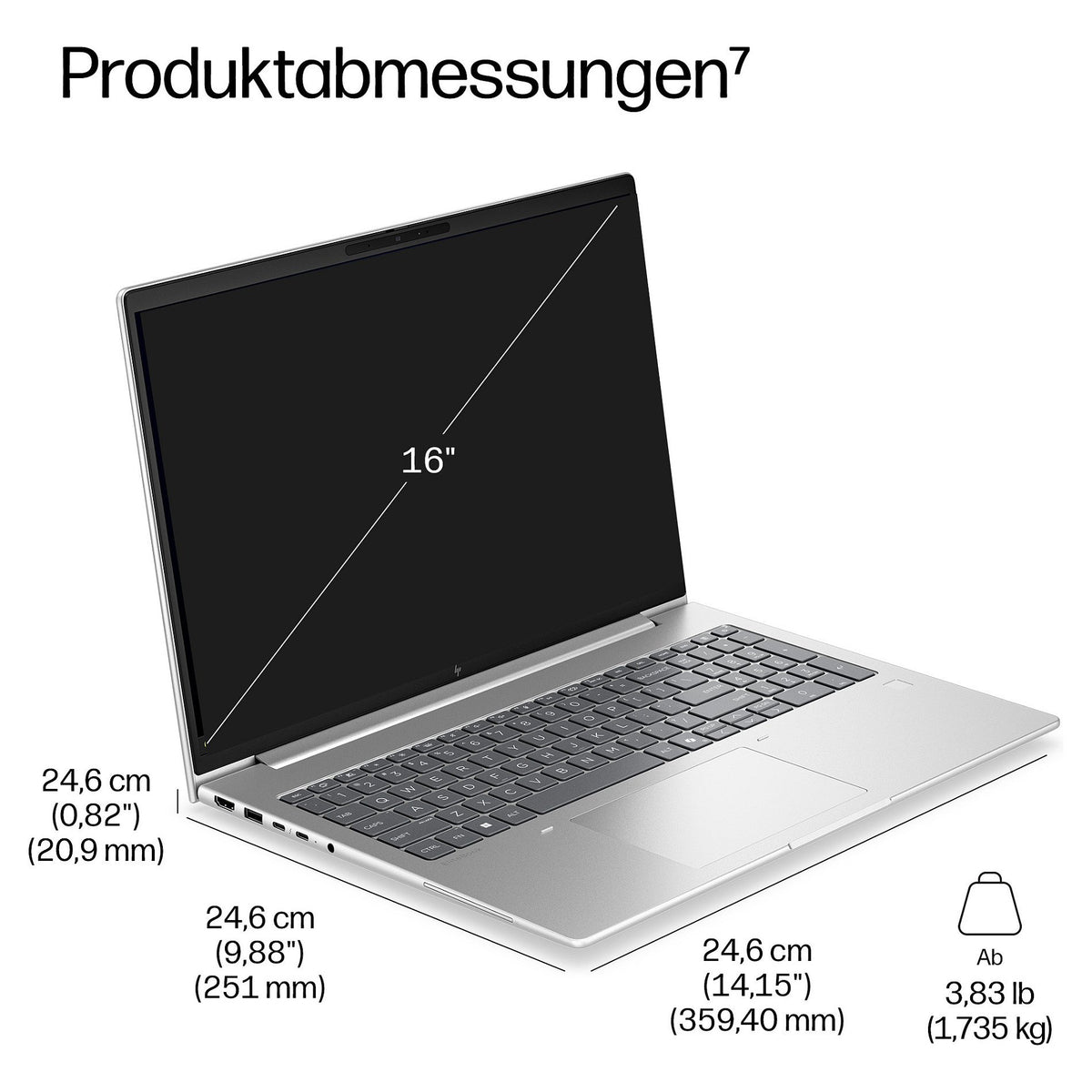HP EliteBook 6 G2i CU5 325/32GB/512SSD/W11 Pro 2J Gar (DE)