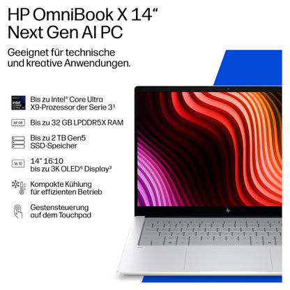 HP OmniBook X 14-ka0176ng CU7 356H/24GB/1TBSSD/W11 Pro