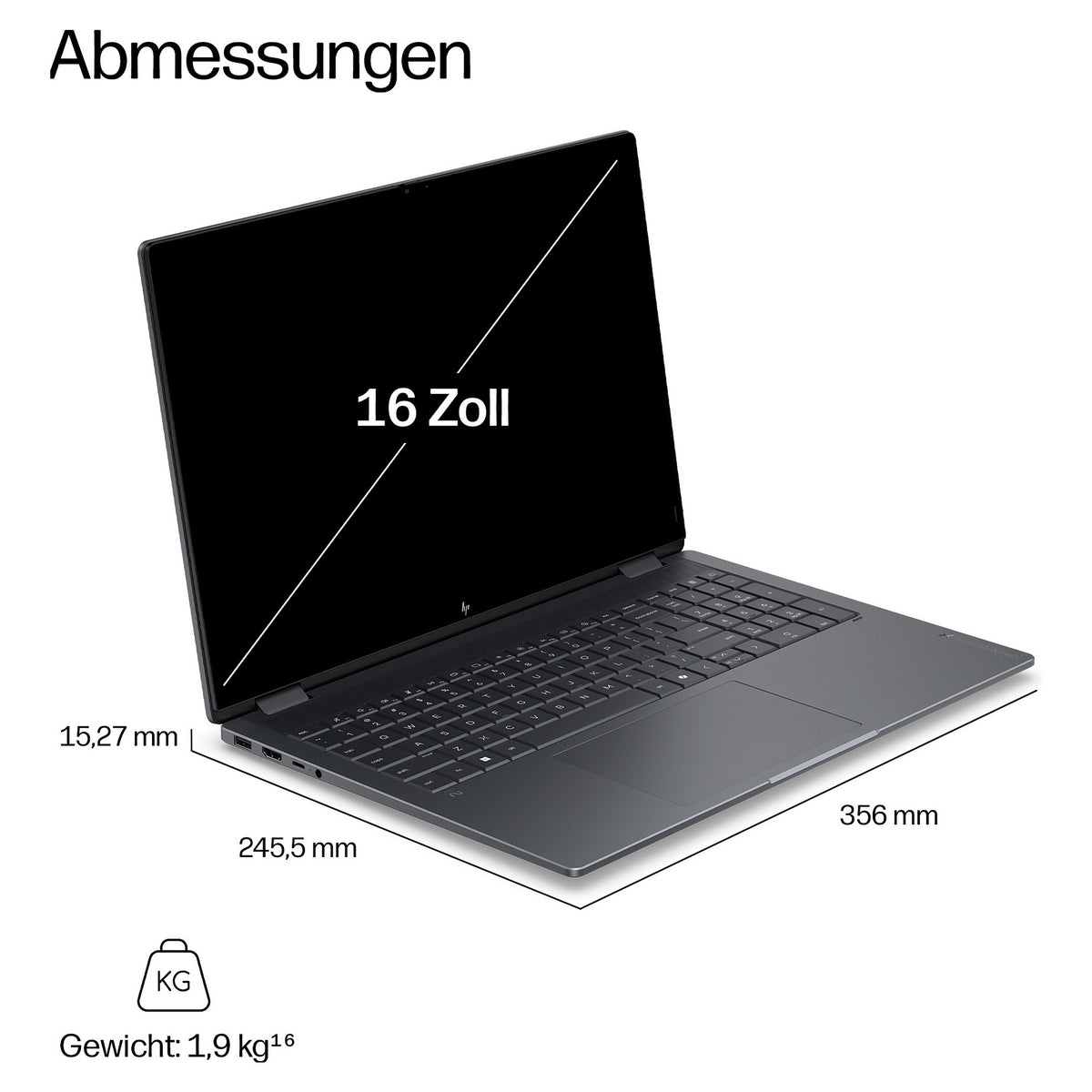 HP OmniBook X Flip 16-cb0182ng CU7 355/24GB/1TBSSD/W11 Touch