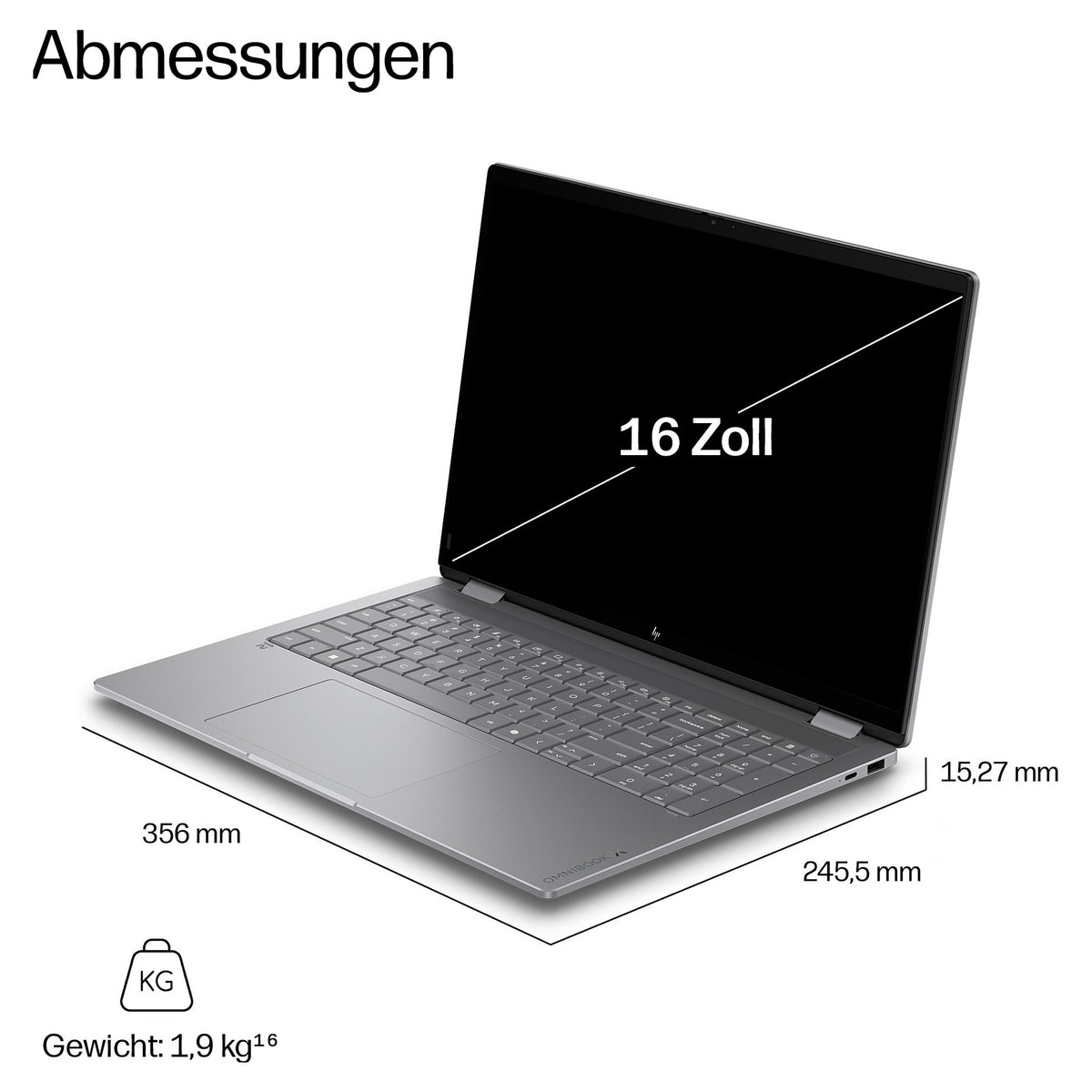 HP OmniBook X Flip 16-cc0160ng RYZ AI 5 430/24GB/1TBSSD/W11 Home Touch