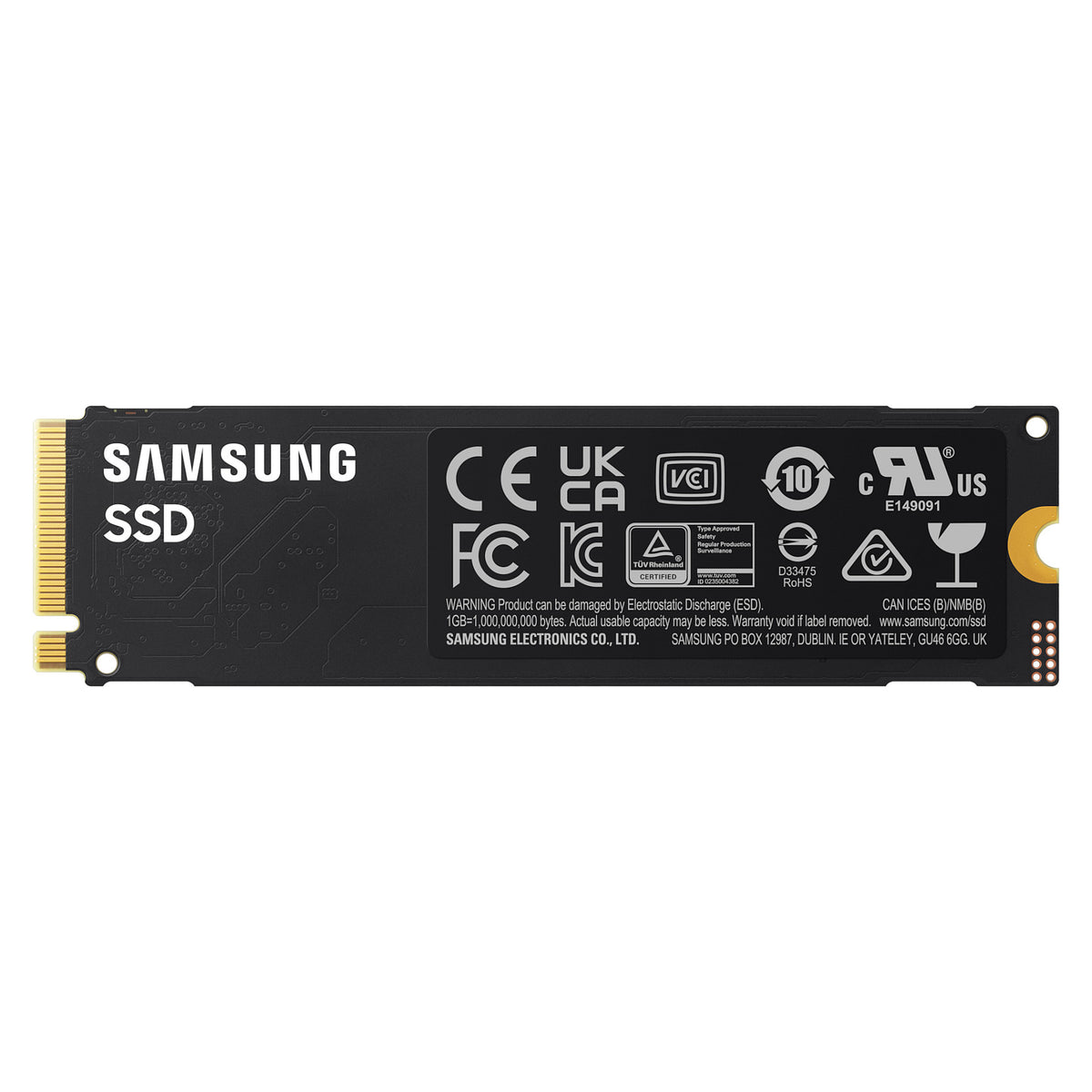 M.2 1TB Samsung 990 PCIe 4.0. 7150 MB/s NVMe (PCIe 4.0 x4, NVMe 2, M.2 2280, intern)