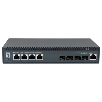 Switch 4x10GE/4x10GSFP+ 19" Managed L3