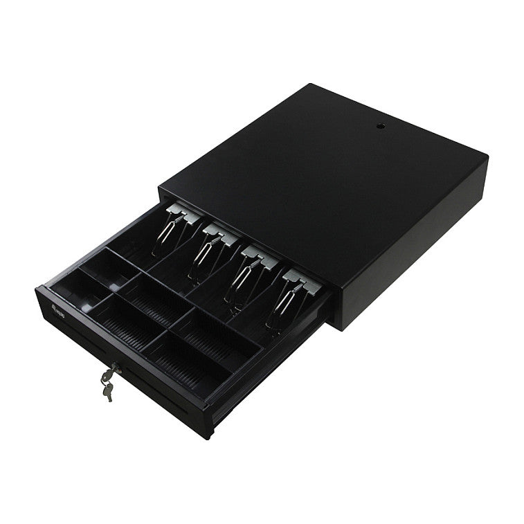Kassenschublade 4Schein-/8Münzfächer RJ11 POS schwarz