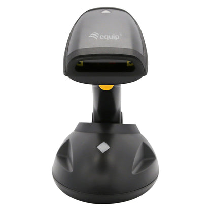 Equip 1D-Barcodescanner Laser Wireless/433MHz+Halter schwarz