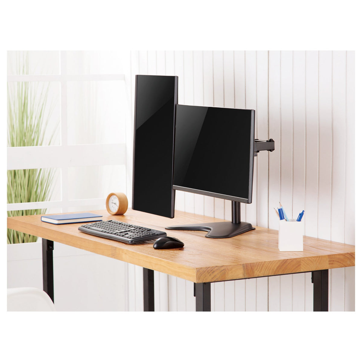 Equip Tischfuß 17"-32"/2TFT 360° Economy 8Kg schwarz lite Retail