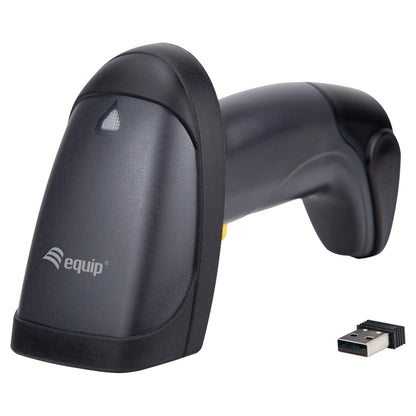 Equip 1D-Barcodescanner Laser Wireless/2.4GHz+Halter schwarz