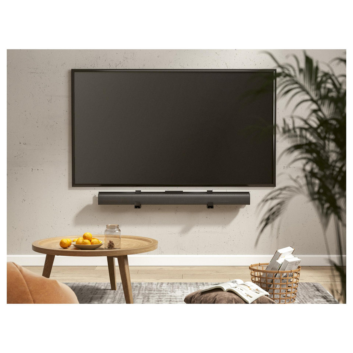 Equip Uni. Soundbar-Wandhalt. 800x400mm 15Kg schwarz lite Retail
