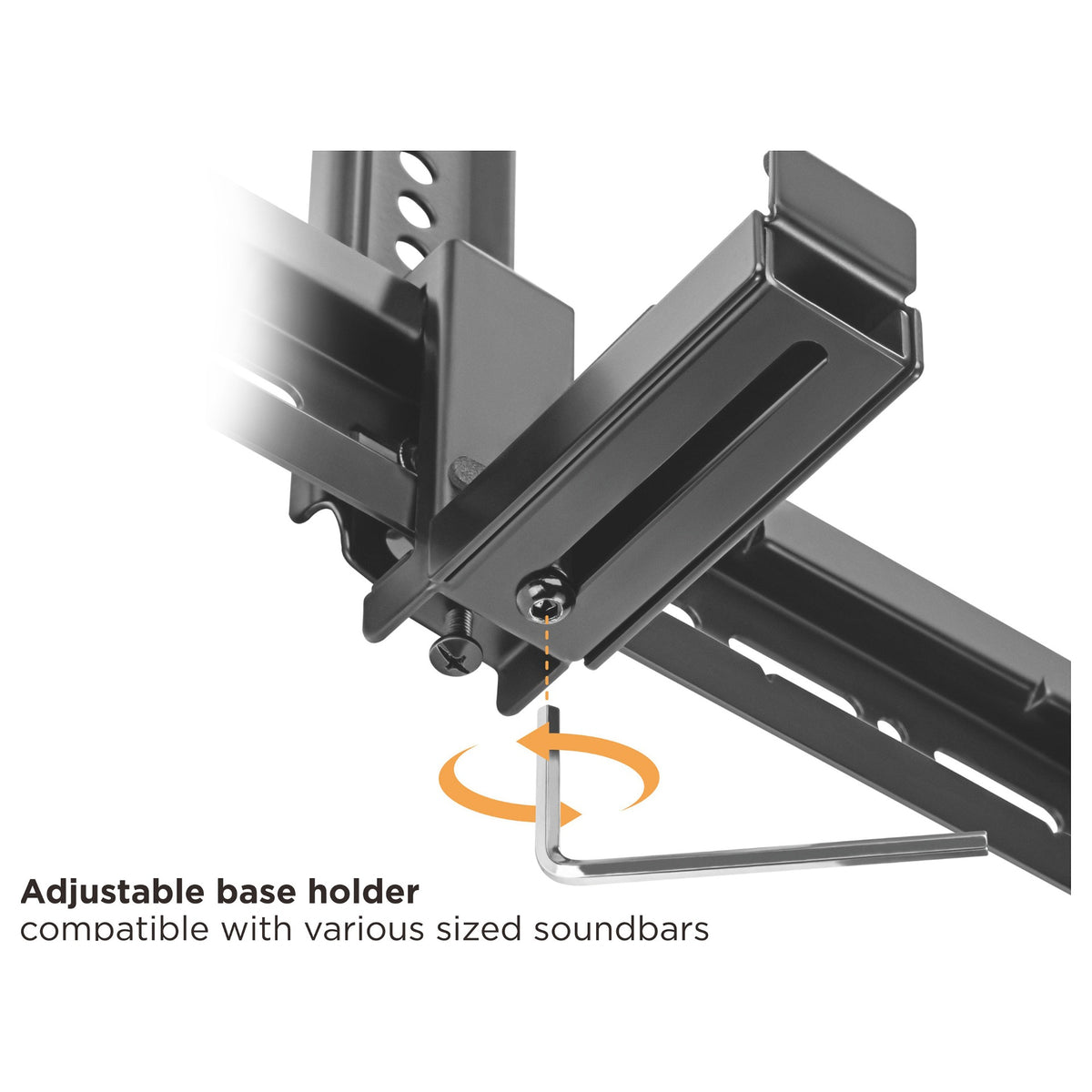 Equip Uni. Soundbar-Wandhalt. 800x400mm 15Kg schwarz lite Retail