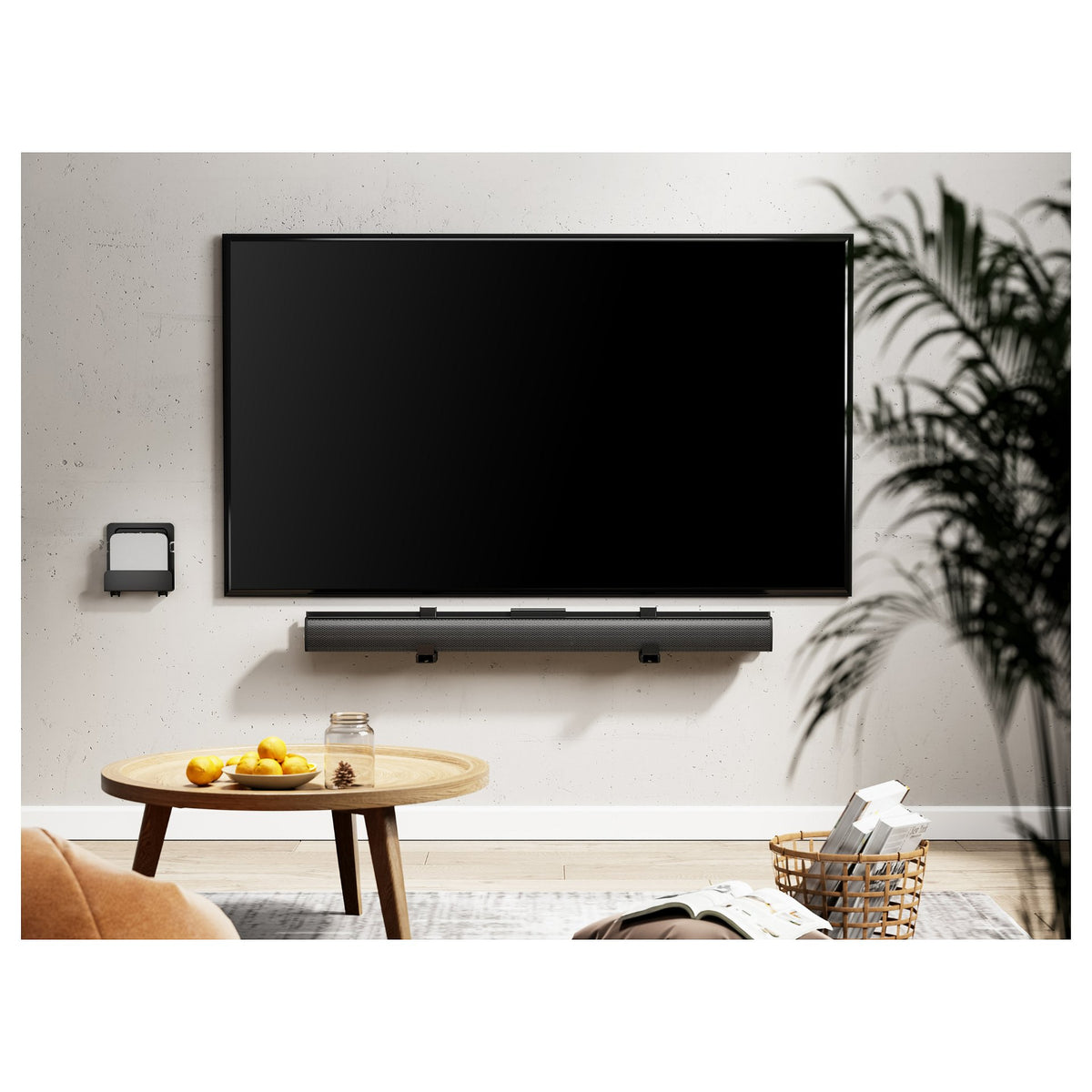 Equip Uni. Media Player-Wandhalt. 25x39mm 1Kg schwarz lite Retail