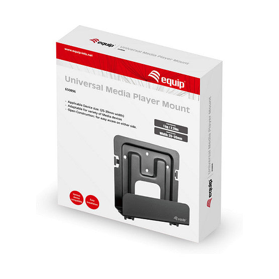 Equip Uni. Media Player-Wandhalt. 25x39mm 1Kg schwarz lite Retail