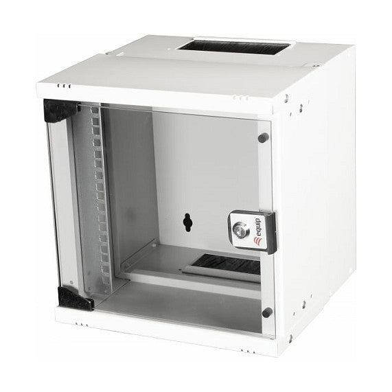 Equip 10" Wandgehäuse Glastür ECO 300x300mm 6U grau