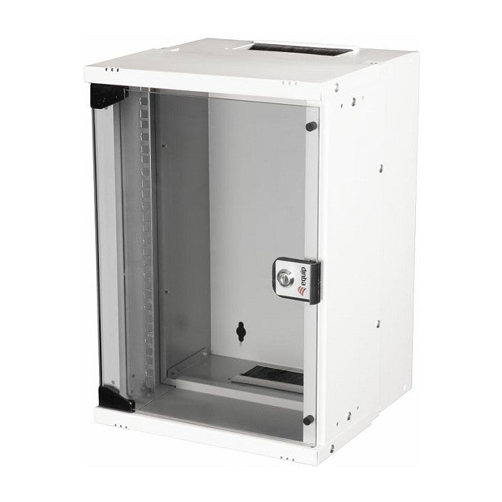 Equip 10" Wandgehäuse Glastür ECO 300x300mm 9U grau