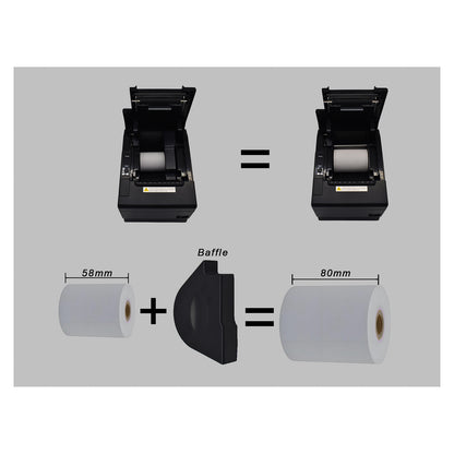 Equip Thermodrucker 58/80mm USB/Bluetooth/WiFi/+ schwarz
