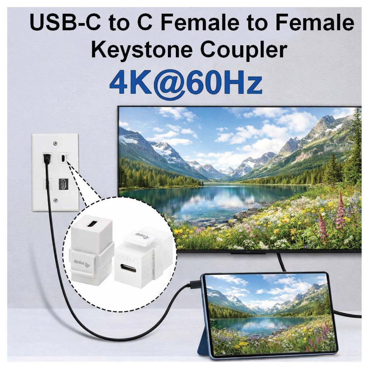 Equip Keystone-Koppler USB 3.2 Gen2 USB-C->USB-C ws
