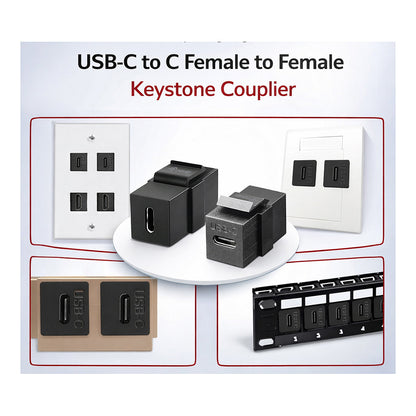 Equip Keystone-Koppler USB 3.2 Gen2 USB-C->USB-C sw
