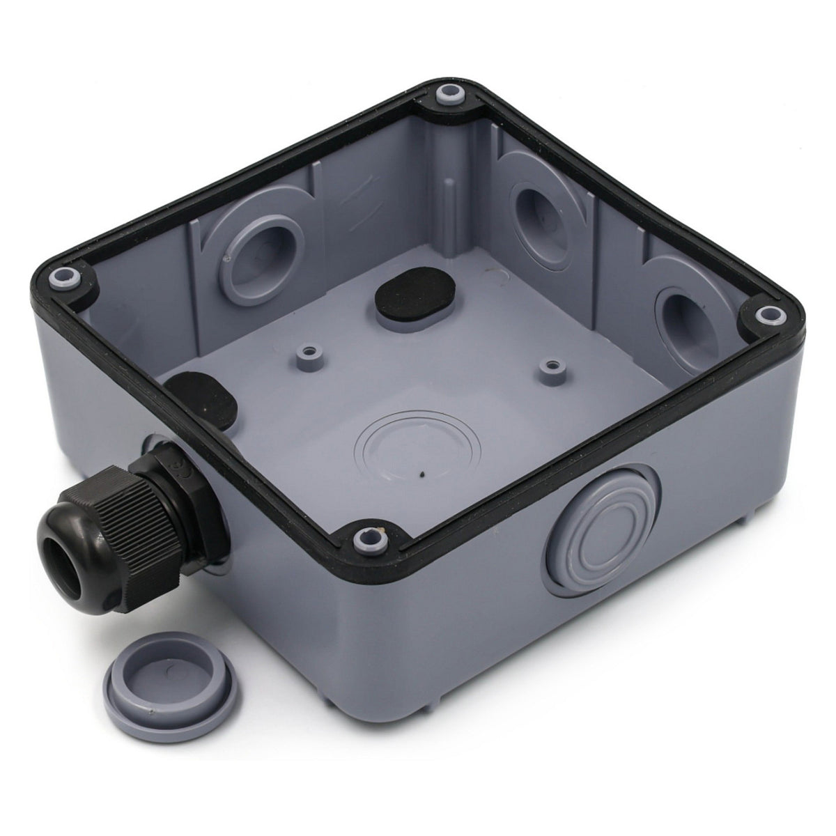 Aufputzdose 1-Port Keystone ungeschirmt outdoor grau