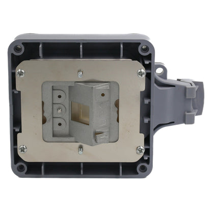 Aufputzdose 1-Port Keystone ungeschirmt outdoor grau