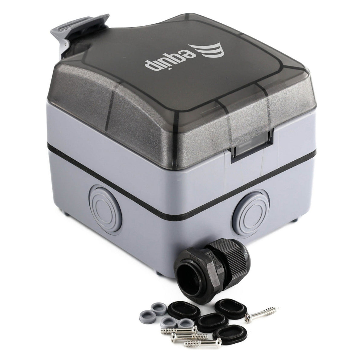 Aufputzdose 1-Port Keystone ungeschirmt outdoor grau