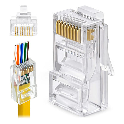 Equip Steckersatz Cat6 RJ45 UTP ungeschirmt 100Stk transpare