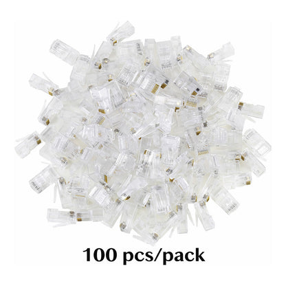 Equip Steckersatz Cat6 RJ45 UTP ungeschirmt 100Stk transpare