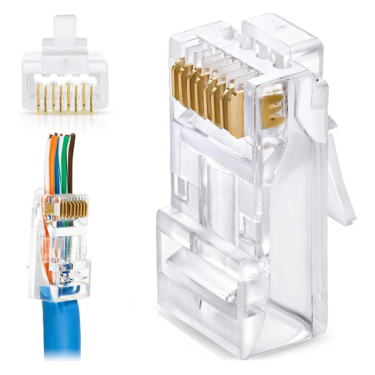 Equip Stecker Cat6a RJ45 UTP geschirmt werkzeugfrei 100Stk