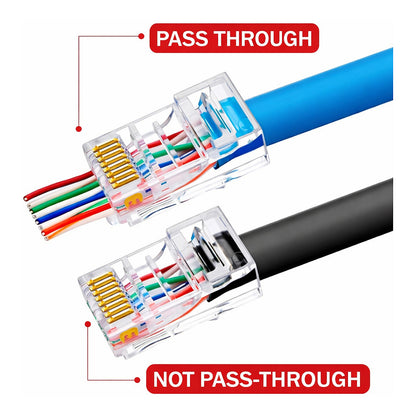 Equip Stecker Cat6a RJ45 UTP geschirmt werkzeugfrei 100Stk
