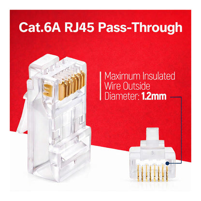 Equip Stecker Cat6a RJ45 UTP geschirmt werkzeugfrei 100Stk