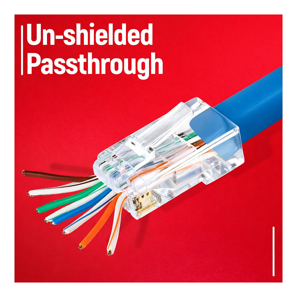 Equip Stecker Cat6a RJ45 UTP geschirmt werkzeugfrei 100Stk
