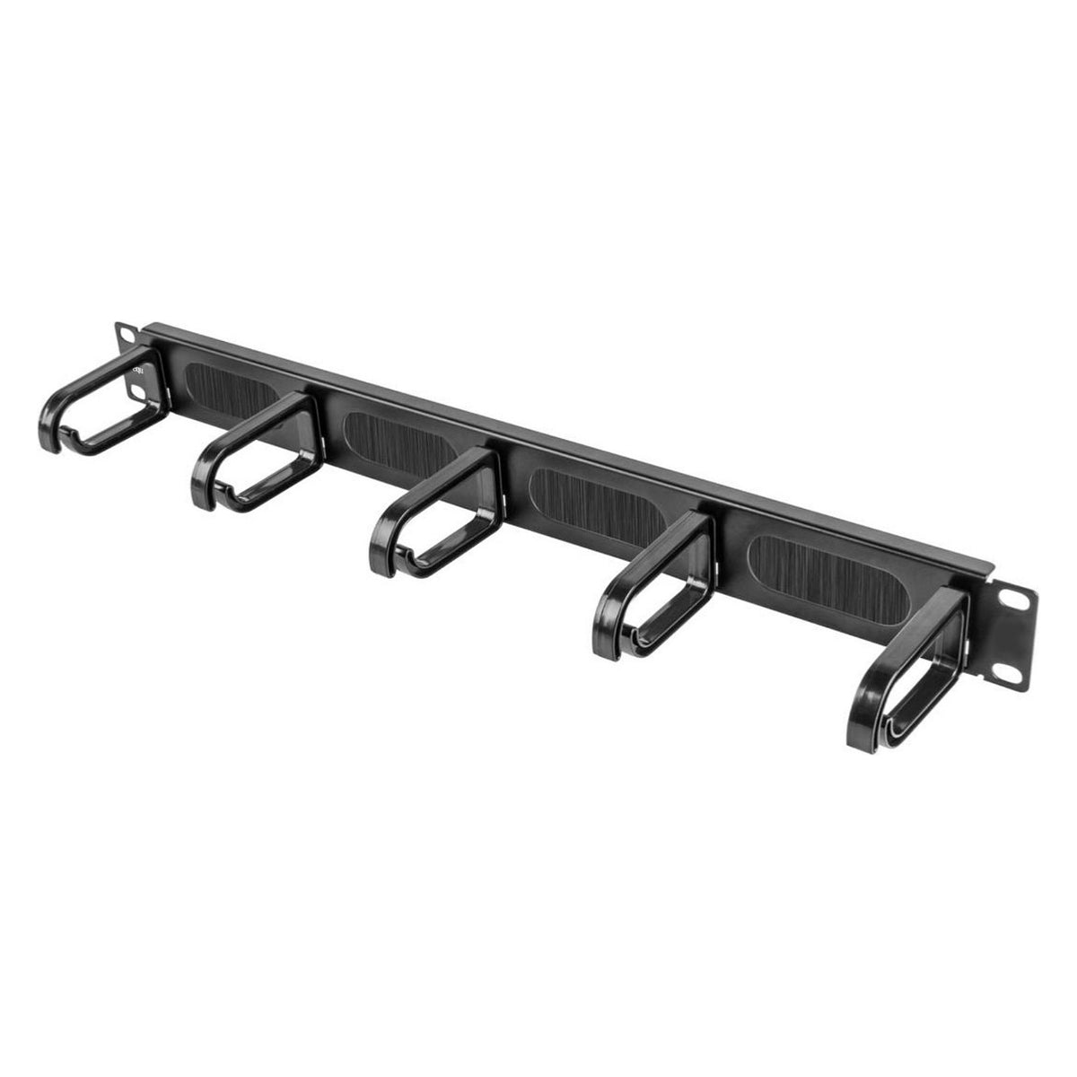 Equip 19" Kabelmanagement 5xPlastikringe Stahl 1U RAL9005