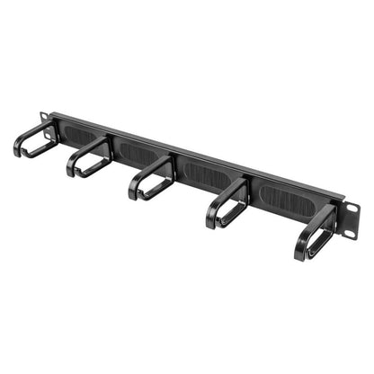 Equip 19" Kabelmanagement 5xPlastikringe Stahl 1U RAL9005
