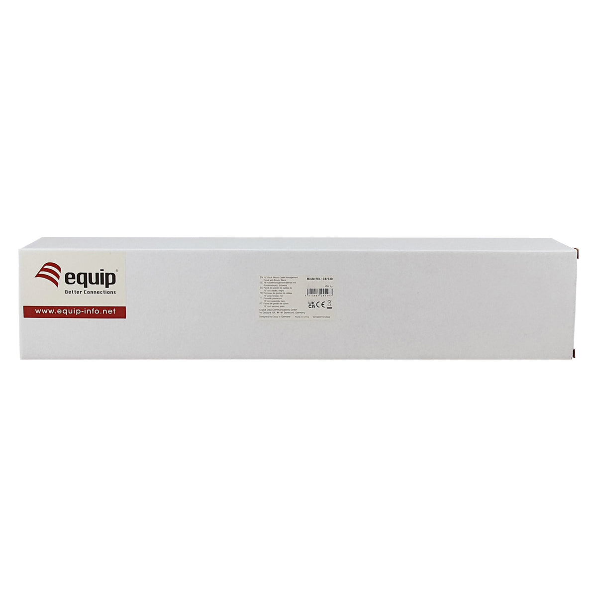 Equip 19" Kabelmanagement 5xPlastikringe Stahl 1U RAL9005