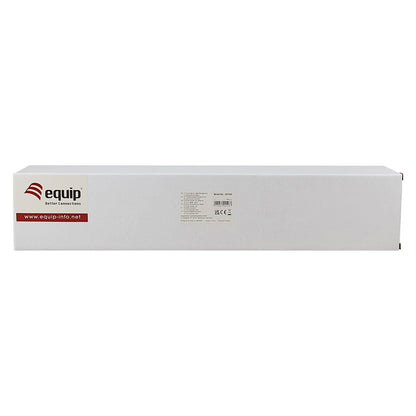 Equip 19" Kabelmanagement 5xPlastikringe Stahl 1U RAL9005