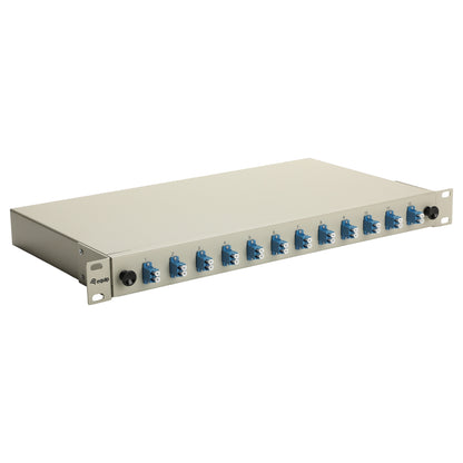 Equip LWL-Spleißkasten 12-Port LC-Duplex OS2 1U komplett gr