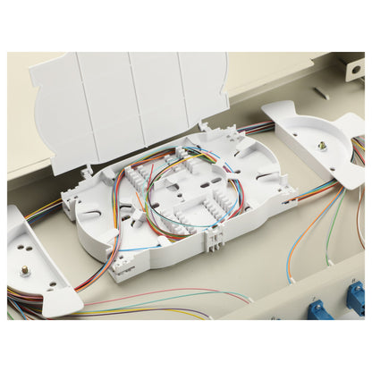 Equip LWL-Spleißkasten 12-Port LC-Duplex OS2 1U komplett gr