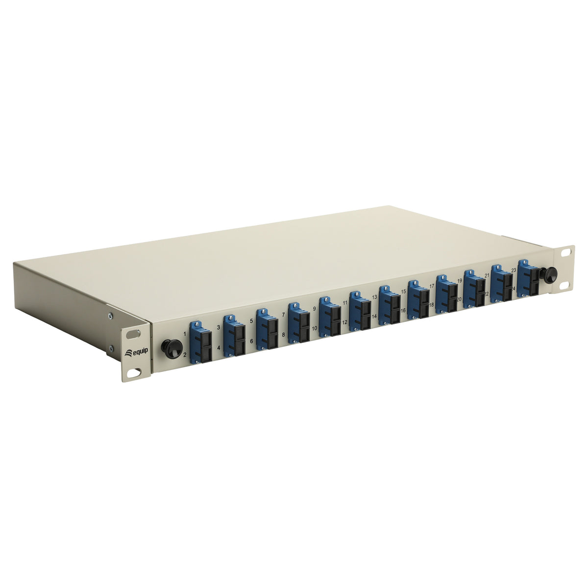 Equip LWL-Spleißkasten 12-Port SC-Duplex OS2 1U komplett gr