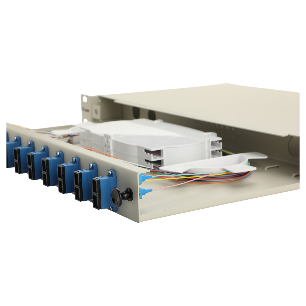 Equip LWL-Spleißkasten 12-Port SC-Duplex OS2 1U komplett gr