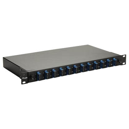Equip LWL-Spleißkasten 12-Port SC-Duplex OS2 1U komplett sw