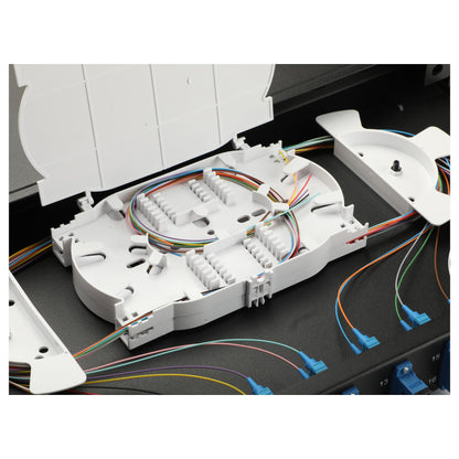 Equip LWL-Spleißkasten 12-Port SC-Duplex OS2 1U komplett sw