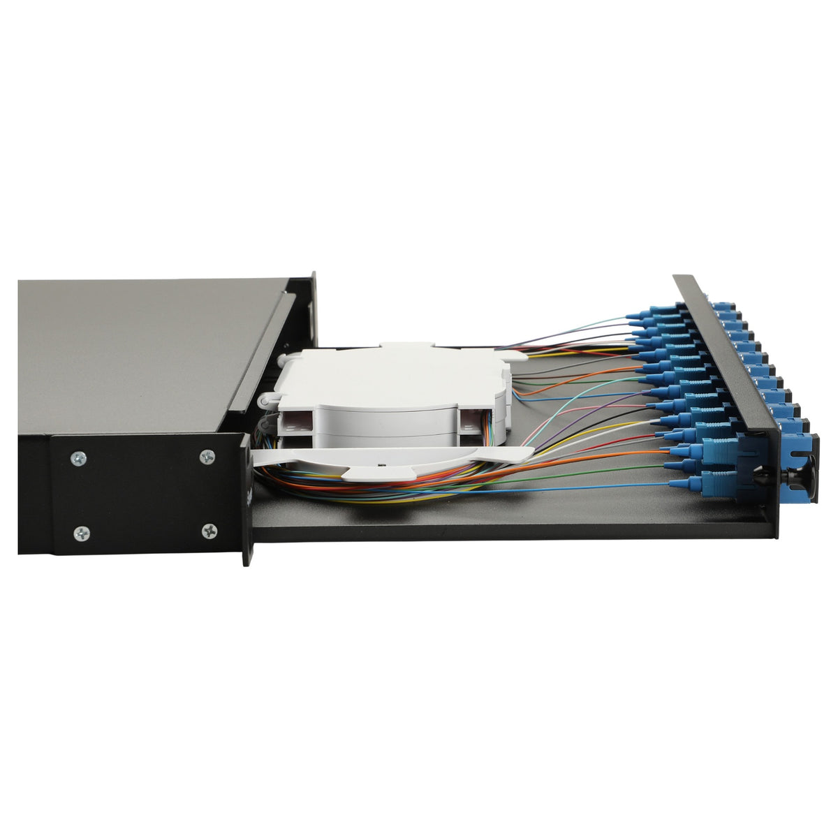Equip LWL-Spleißkasten 12-Port SC-Duplex OS2 1U komplett sw
