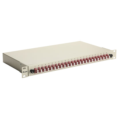 Equip LWL-Spleißkasten 24-Port LC-Duplex OM4 1U komplett gr