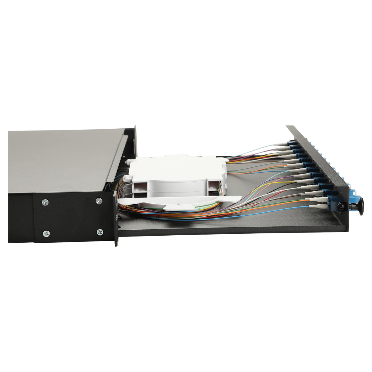 Equip LWL-Spleißkasten 12-Port LC-Duplex OS2 1U komplett sw