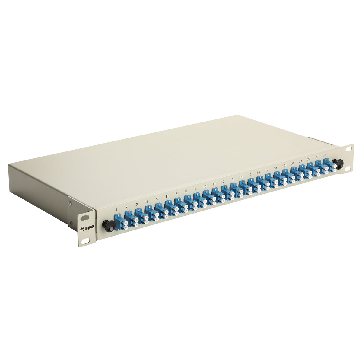 Equip LWL-Spleißkasten 24-Port LC-Duplex OS2 1U komplett gr