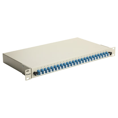 Equip LWL-Spleißkasten 24-Port LC-Duplex OS2 1U komplett gr