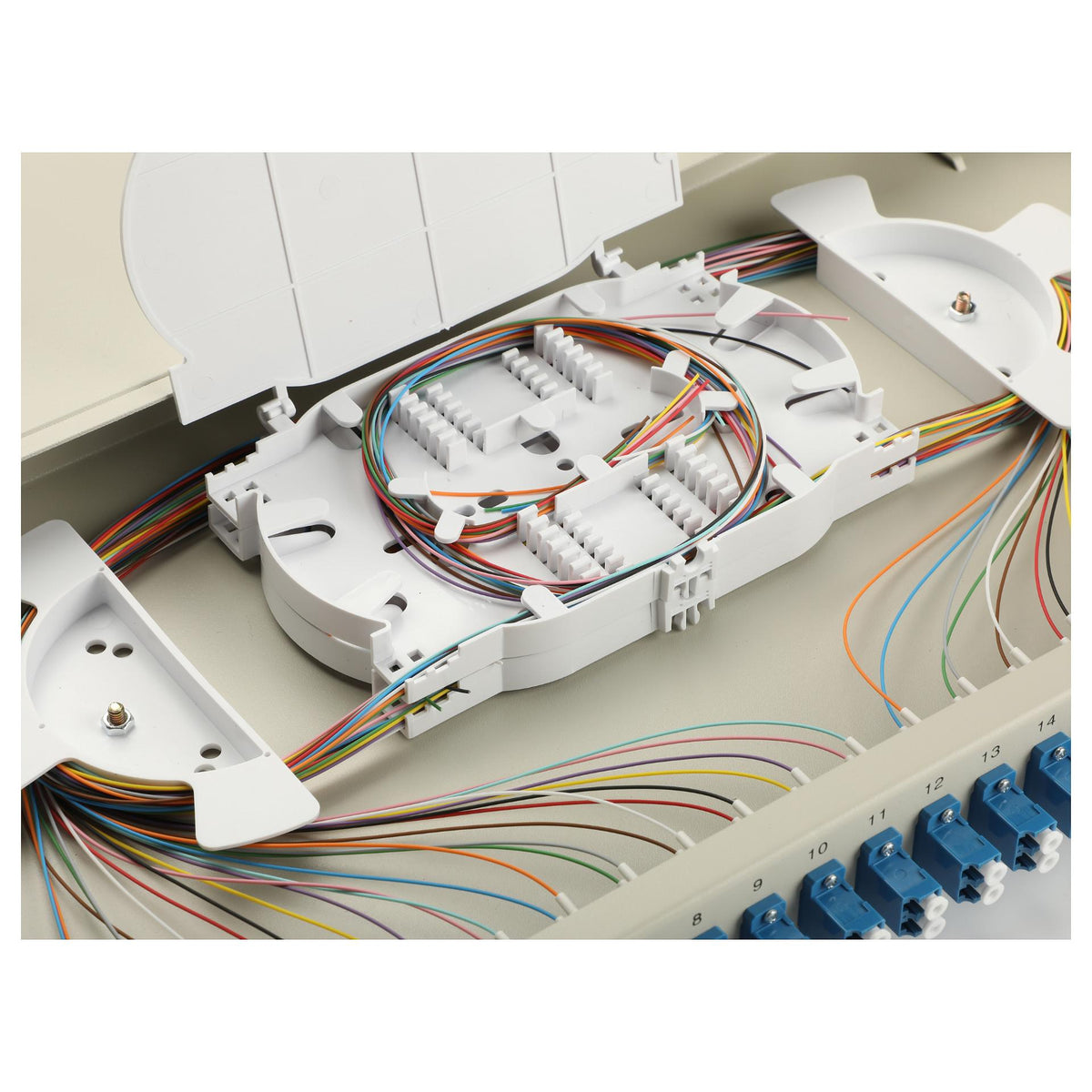 Equip LWL-Spleißkasten 24-Port LC-Duplex OS2 1U komplett gr