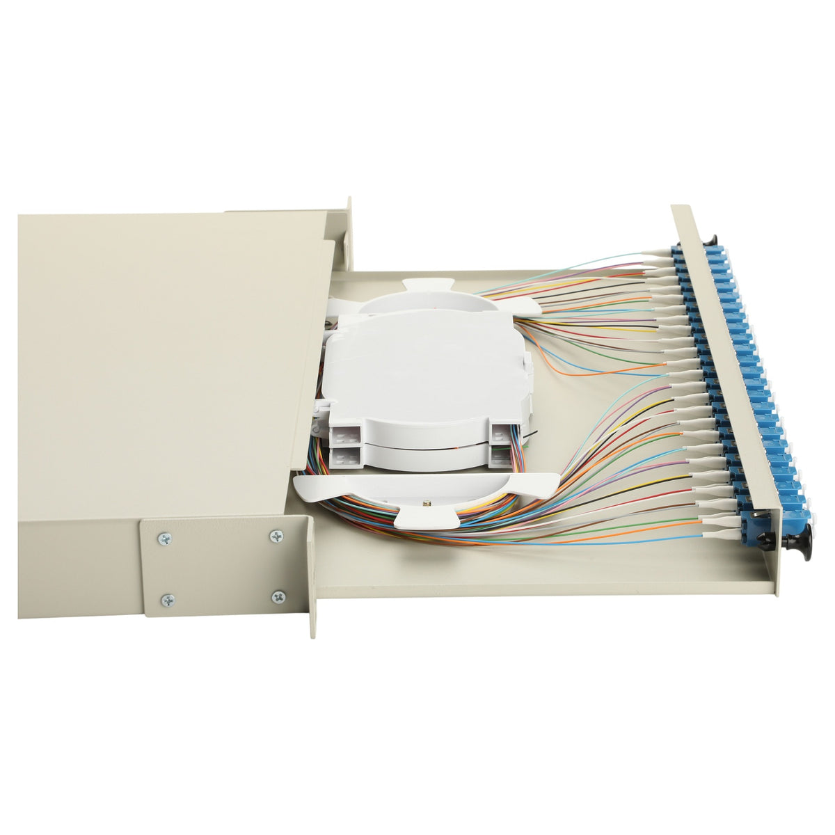 Equip LWL-Spleißkasten 24-Port LC-Duplex OS2 1U komplett gr
