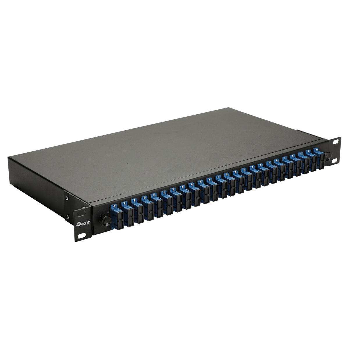 Equip LWL-Spleißkasten 24-Port SC-Duplex OS2 1U komplett sw